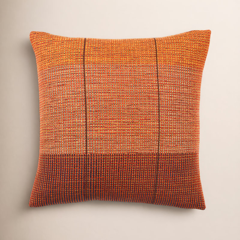 Clyde Embroidered Cotton Throw Pillow, 100% Poly Fill