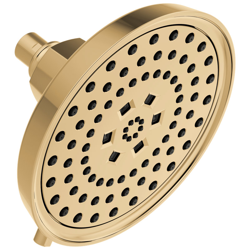 Invari® H2OKinetic® Round Multi-Function Showerhead, Polished Gold
