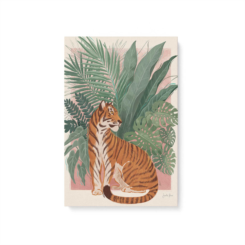 «Jungle Majesty», reproduction sur toile, Toile tendue, H 18 po x l 12 po x P 1,25 po