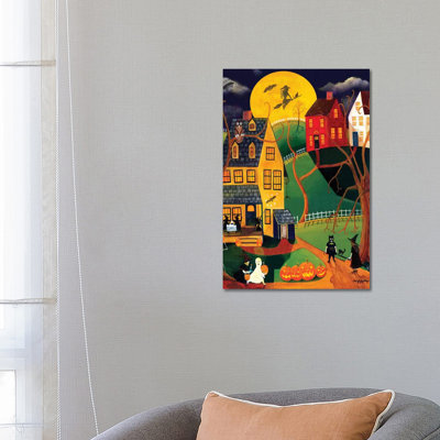 Halloween Trick Or Treat by Cheryl Bartley - Wrapped Canvas Print