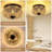 3-Light Woven Rattan Flush Mount - Handmade Cage Shade For Multi-Room Use