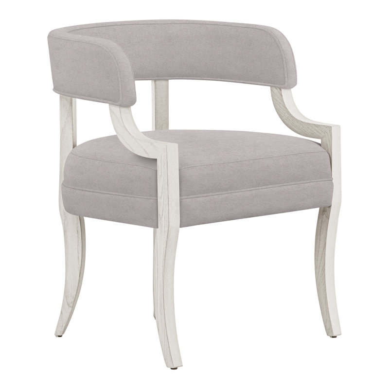 Chaise avec accoudoirs à dossier rembourré Thom Filicia Home Otisco, Lin Nadia, Casablanca