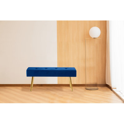 Banc rembourré en velours Kardin