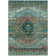 Machine Washable Indoor/Outdoor Xhevrie Teal Rug