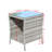 Outdoor Patio Furniture 1 Coffee Table With Clear Tempered Glass