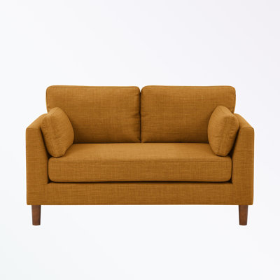 Upholstered Loveseat With Solid Legs