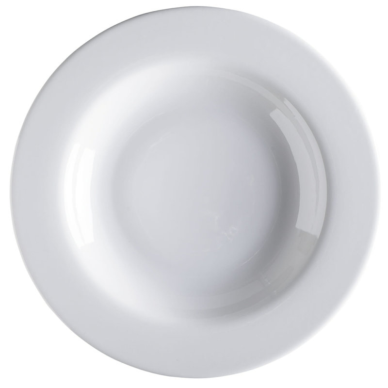 GET Bol à pâtes en porcelaine haute résistance, 18 onces, blanc (ensemble de 12)