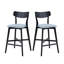 Ensemble de 2 chaises de bar en bois (sans la table)