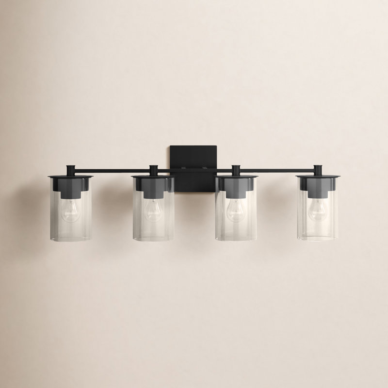 Elstone 4 - Light Dimmable Vanity Light, Matte Black