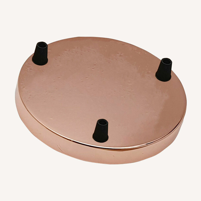 Vintage Brass Ceiling Rose, Hole Metal Ceiling Rose, Rose Gold