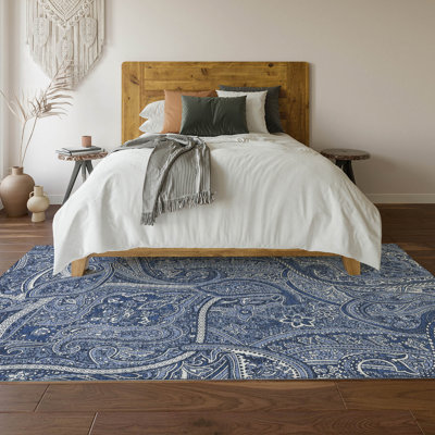 Premium Machine Washable Cerrito Navy Rug
