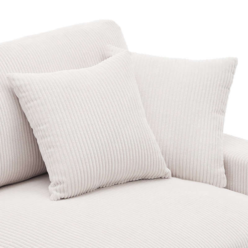 Milbrey Modular Corner Sofa, Beige, Right Hand Facing