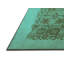 Tapis oriental en laine / polyester tissé à la machine en turquoise-1006488215