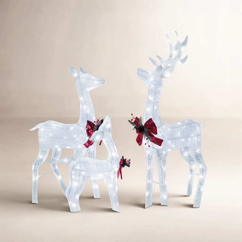 Gutierrez Weather Resistant Christmas Decoration, White