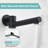 10 Inch Multifunctional High Pressure Shower Head System with Handheld Shower Head Fixtures and Waterfall Faucet - Matte Black-117328331