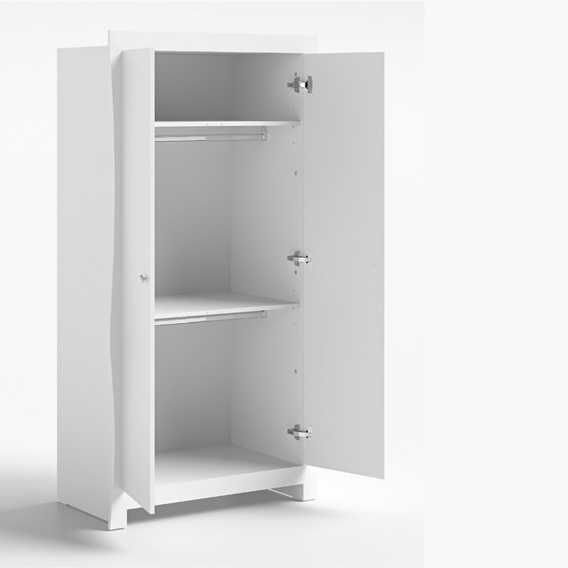 Little Acorns Sleigh 2 door wardrobe