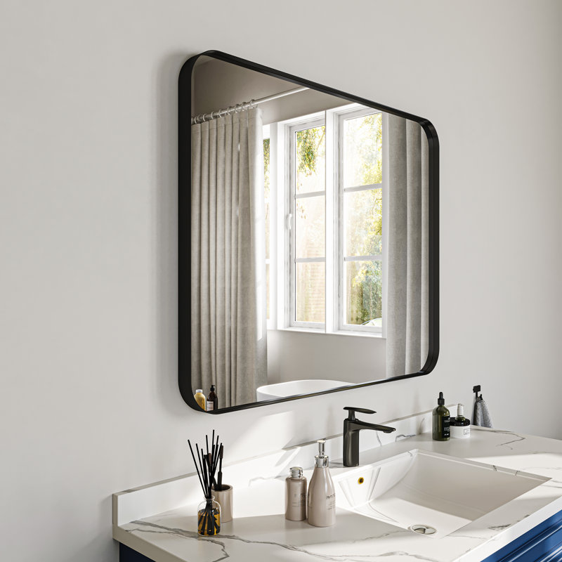 Miroir mural Tahleek, Noir, 32 po x 40 po
