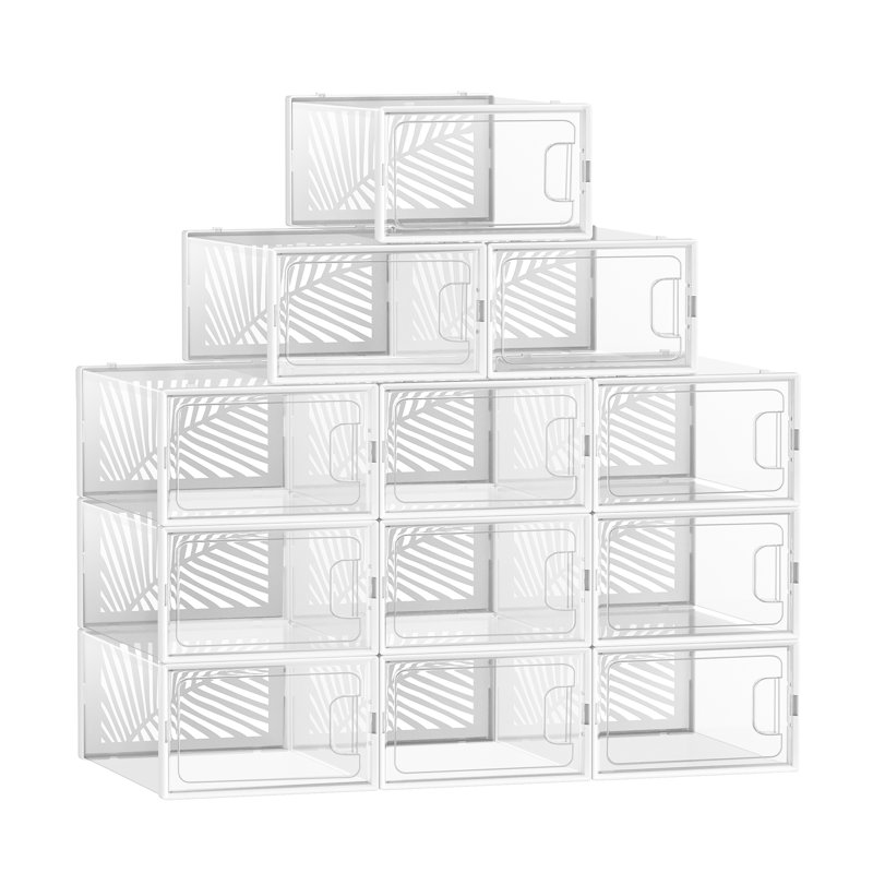 12 Pair Stackable Shoe Storage Box
