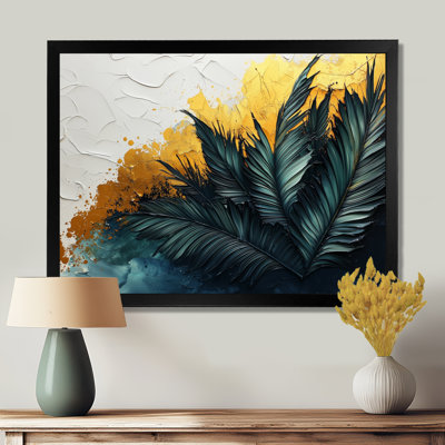 Art mural en velours vert Cordin - Palmiers et palmiers Cordin