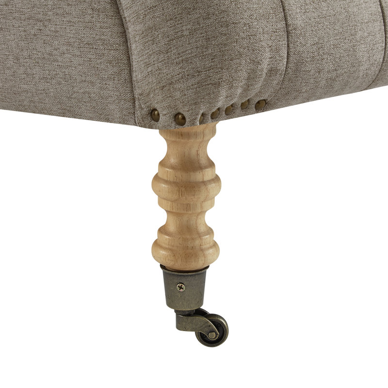 Chaise longue en lin Elegance Aaryan, Lin taupe