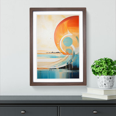 Beach Abstract Art - Framed Print