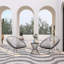 Ensemble de 2 chaises d'appoint d'intérieur et d'extérieur XL