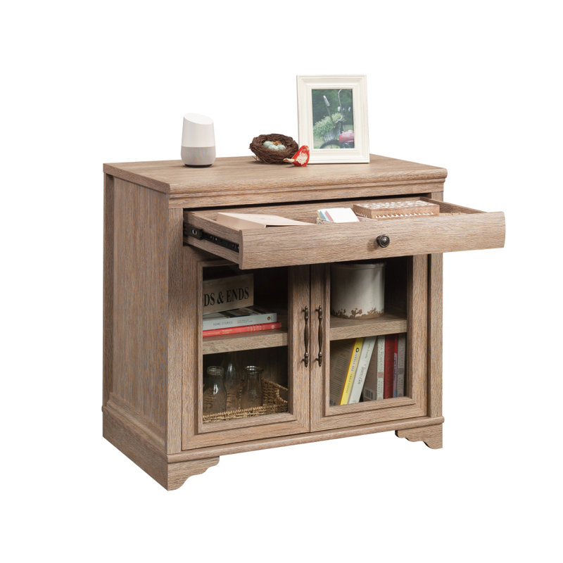 Base de bibliothèque, finition brune