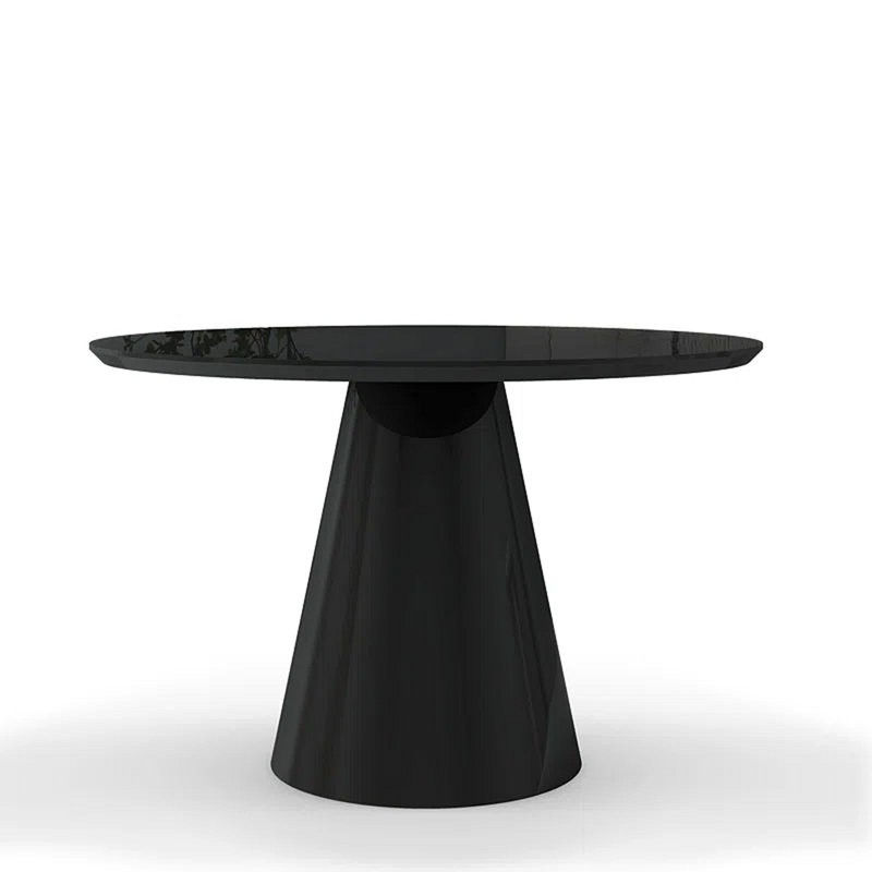 Table de salle à manger Aden, Noir, H 29,92 po x l 47,24 po x L 47,24 po