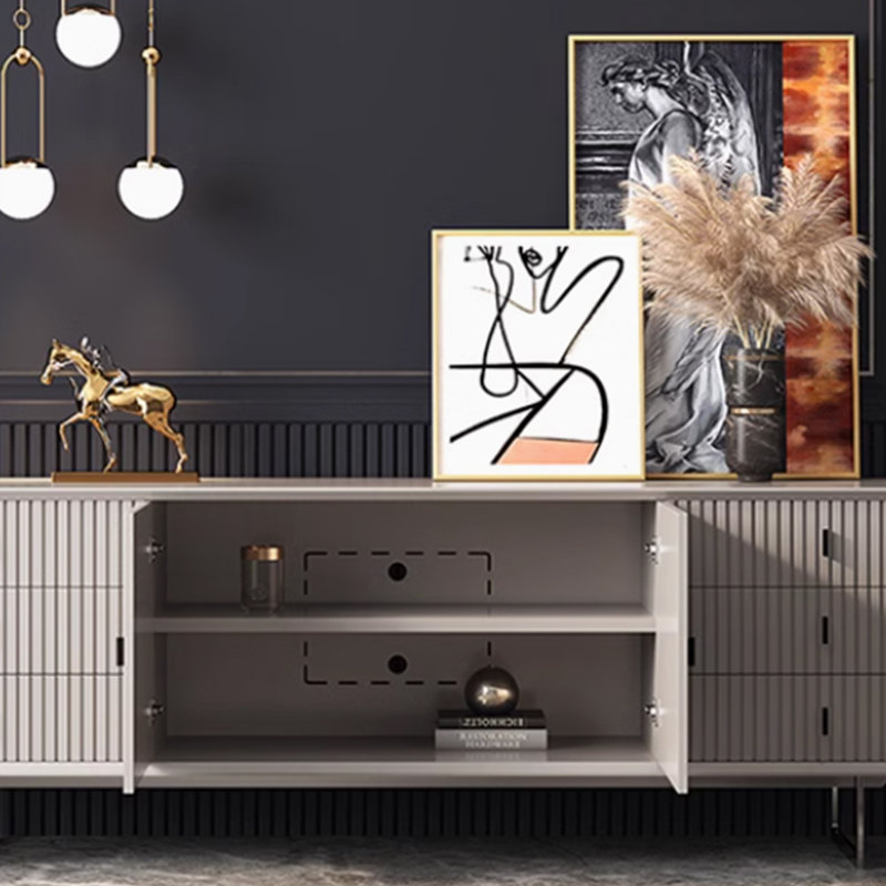 Meuble télé minimaliste et luxueux, 62.99"