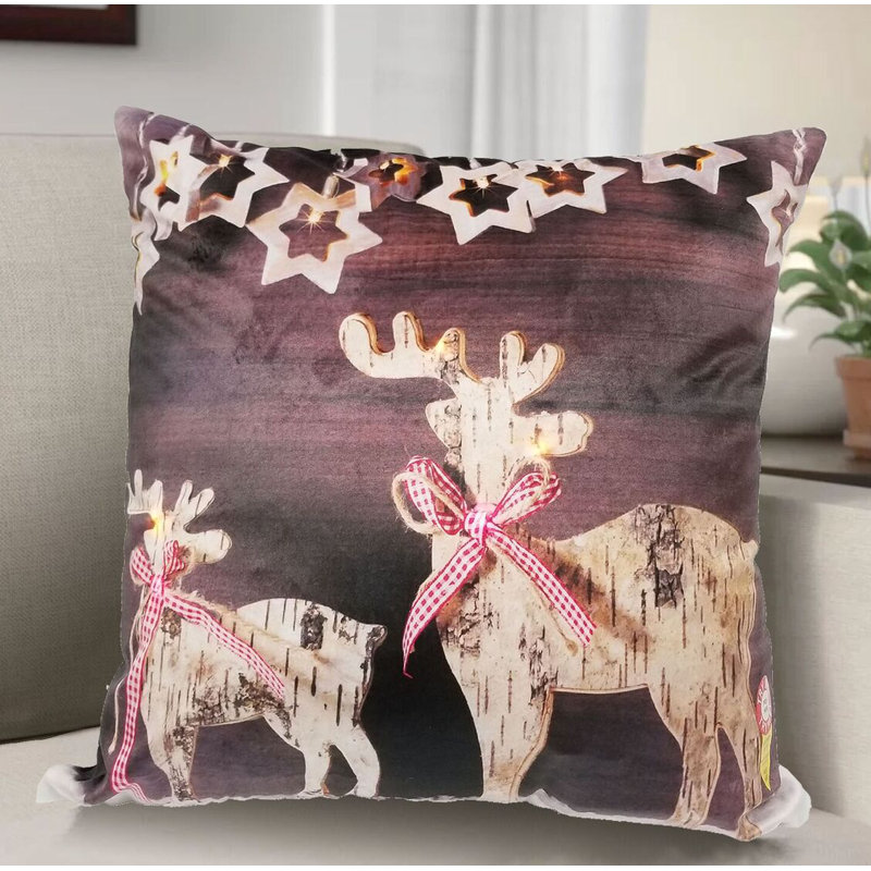 Beck Reindeer Throw Pillow
