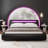 LED Platform Bed Frame With Adjustable Headboard-1089561292-1089561294