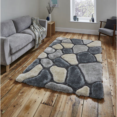 Drew Hand Tufted Grey/Blue/Cream Rug