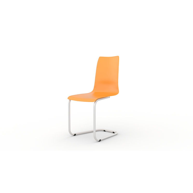 48cm H Upholstered Dining Chair, Orange