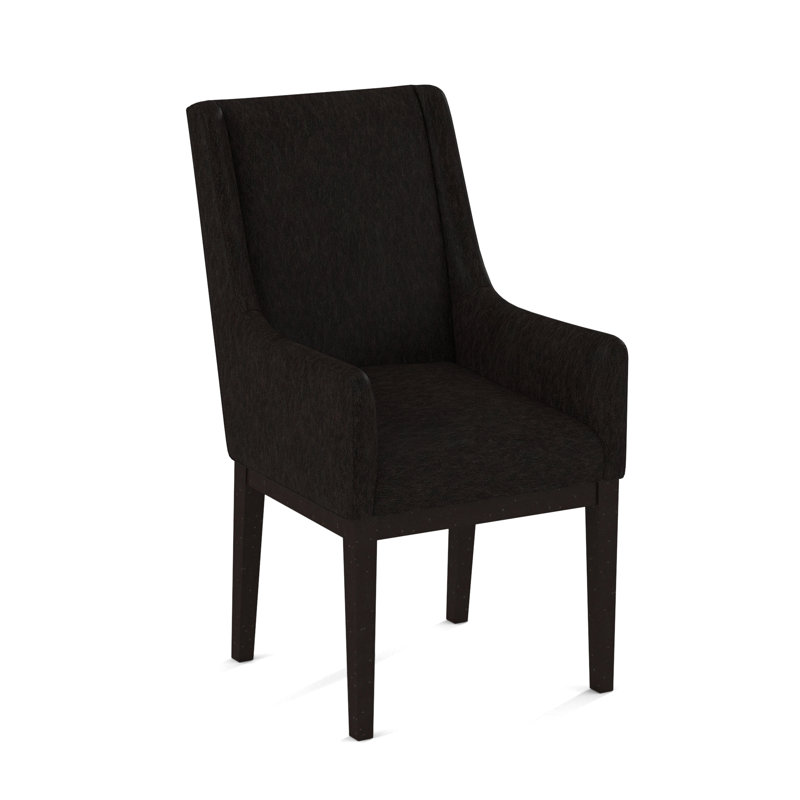 Upholstered Arm Chair, Applause Bajah Ruby, Black