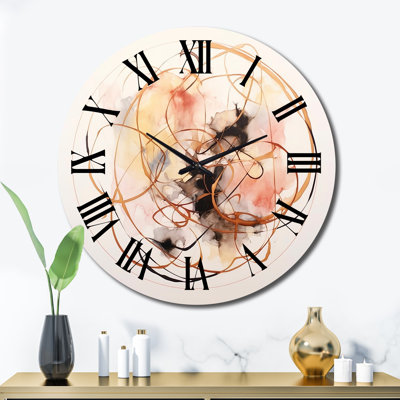 Horloge murale Hypnotic Tension Vintage Watercolor I