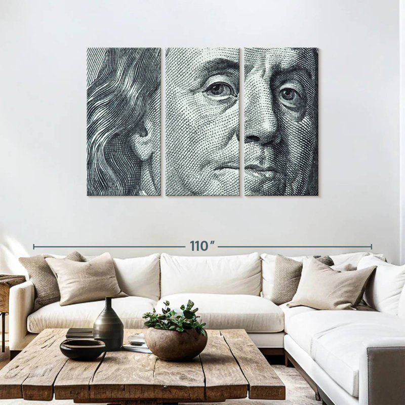 Leisha Benjamin Franklin, 48" H x 74" W
