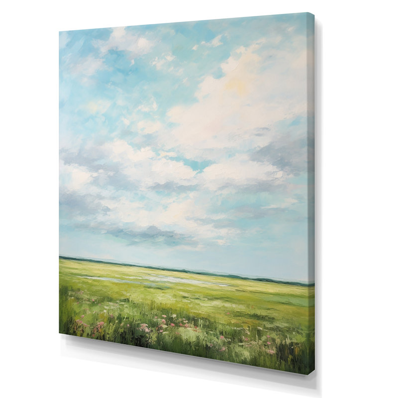 «Melbyrn Meadow Bold Horizon I» sur toile, H 32 po x l 16 po x P 1 po, Toile tendue