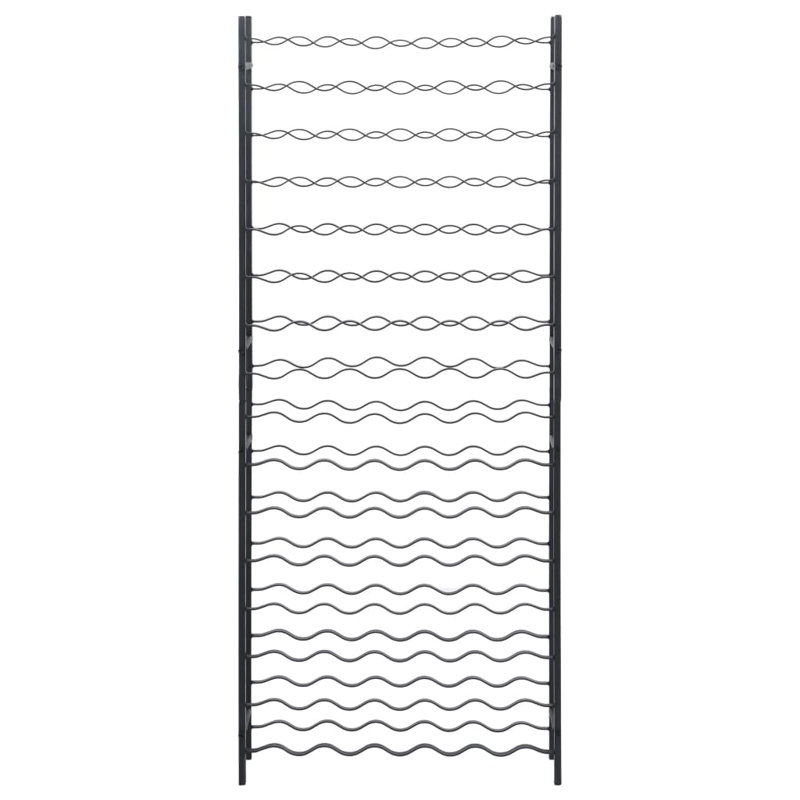 Porte-bouteilles Malahn, H 61,8 po x l 25,2 po x P 8,7 po, Noir