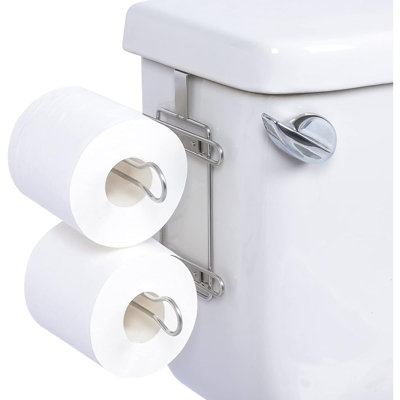 Stainless Steel Toilet Paper Holder – Chrome Finish Bathroom Tissue Storage Rack