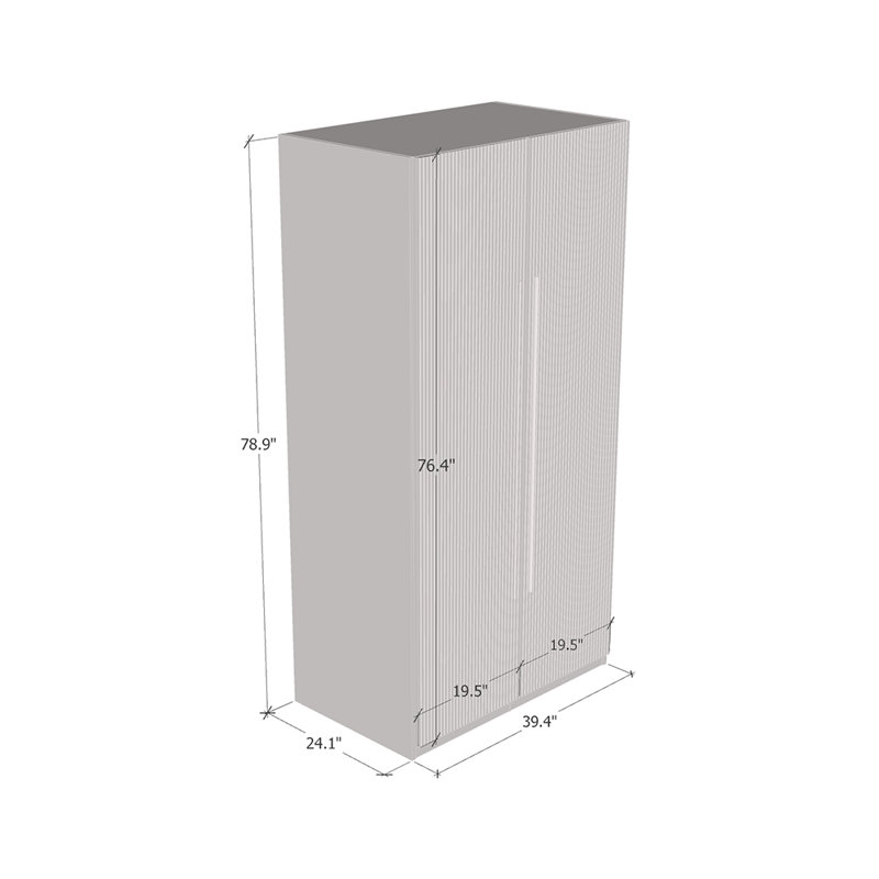Armoire en bois manufacturé Brazeal