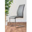 Lenworth Modern Chrome Metal and Glass Dining Table Set 6 Faux Leather Dining Chairs-1354674797