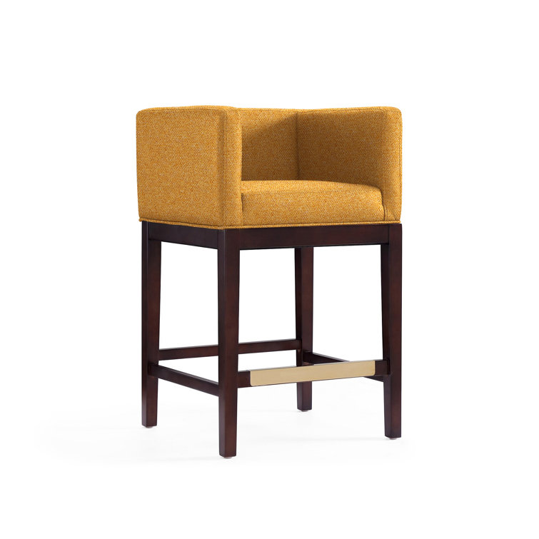 Beeley Upholstered Counter Stool with Solid Wood Frame