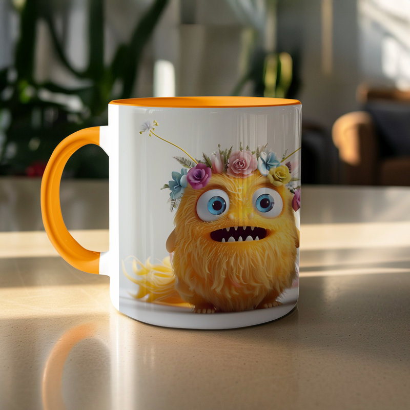 Ceramic Coffee Mug, Orange