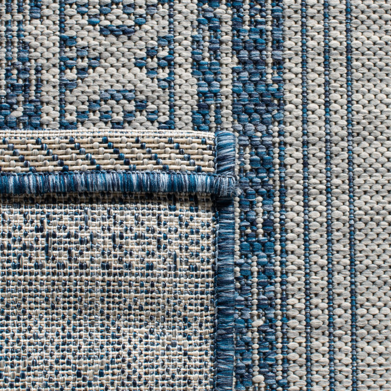Tapis intérieur / extérieur à rayures Amarien Performance, Tapis de couloir 2 pi 3 po x 8 pi