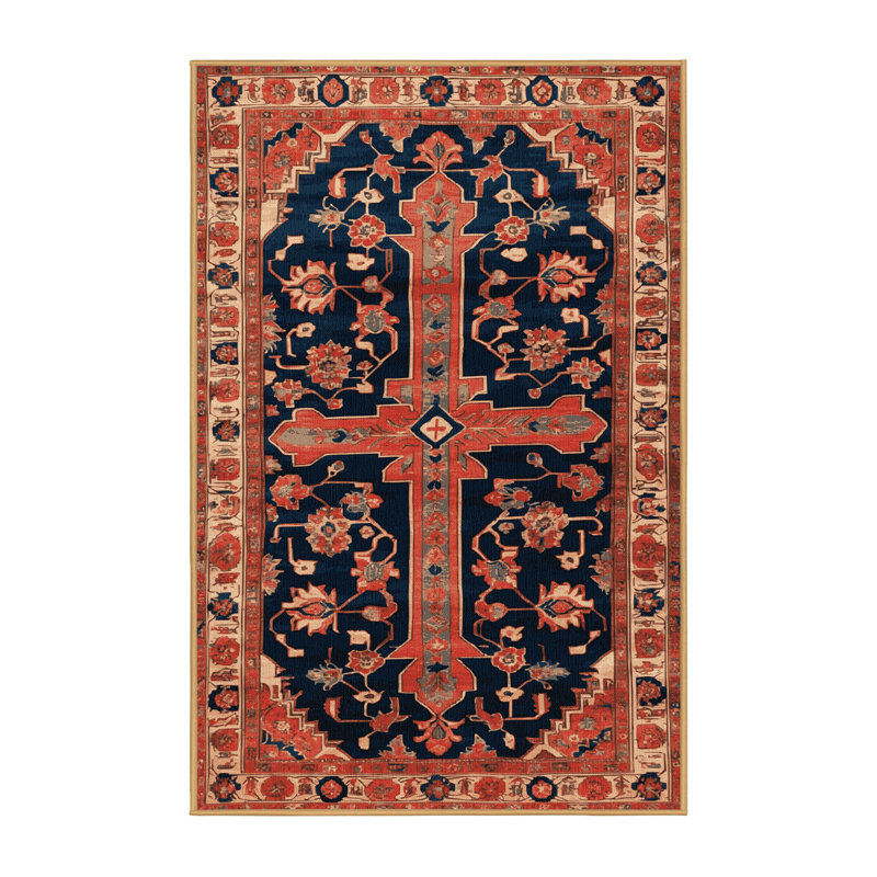 Machine Washable Persian Brown Area Rug, Rectangle 2' x 3'