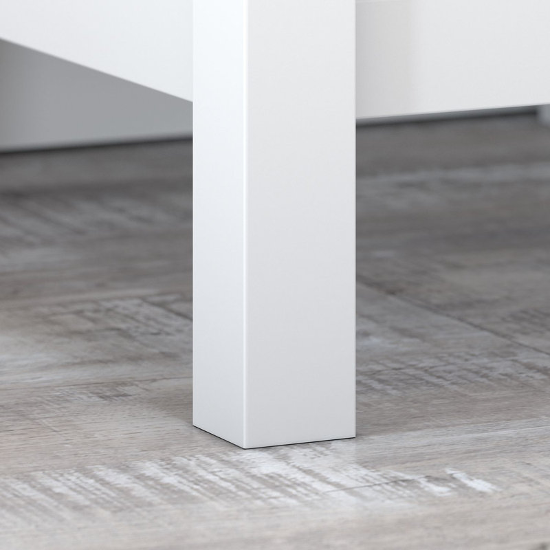 Bureau de rangement Ozro, Gris / blanc