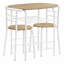 Ensemble de table de salle à manger 3 pièces de haute qualité pour la cuisine, fabriqué en stratifié, idéal pour divers espaces de vie-994709521-994709520