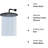 12-Inch Stainless Steel Rainshower Head With 15-Inch Extension Arm-113380481