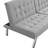 Grey Futon Couch Bed, Ergonomic With Wood Frame, Stainless Leg, 33.65In Wide Bed And Components, Multifunctional Application Instance, User-, Easy To Put Together, Stable & Dependable Design-143224439