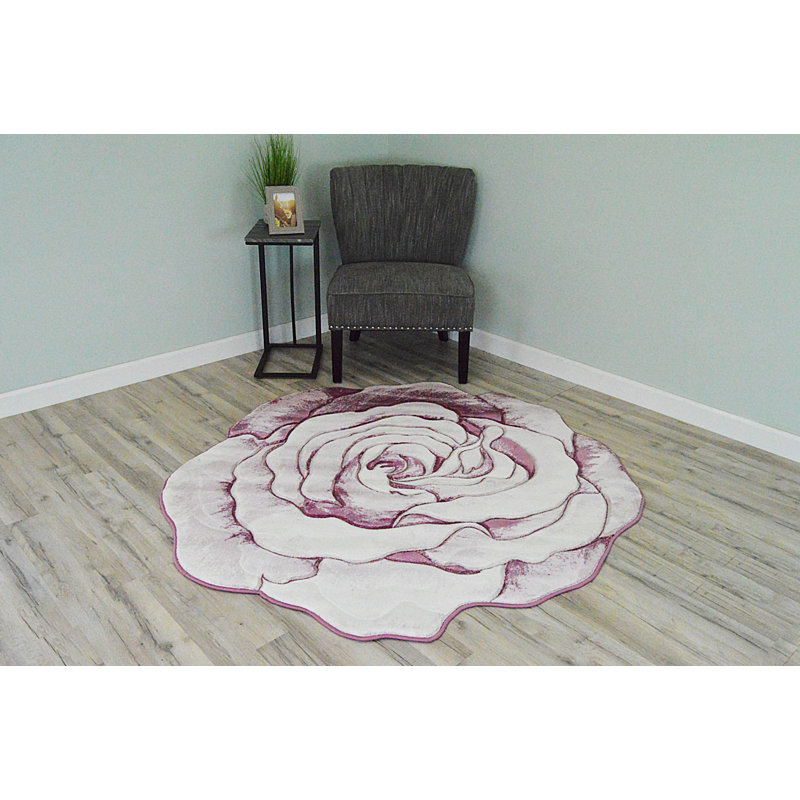 Tapis rose Regeani, Nouveauté 5 pi 3 po